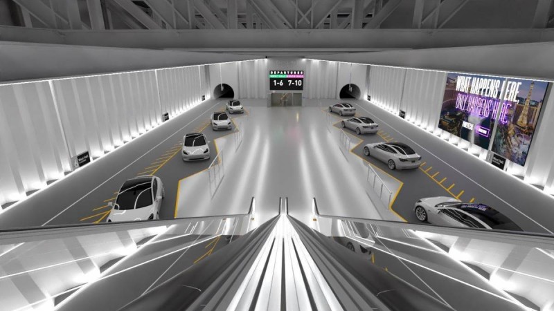 Elon Musk mostra como será a estação que ligará túneis em Las Vegas